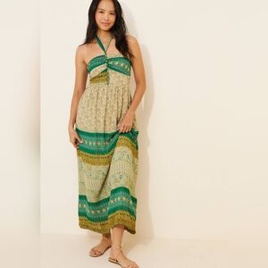 Anthropologie Tiny Twisted Halter Maxi Dress Size Medium